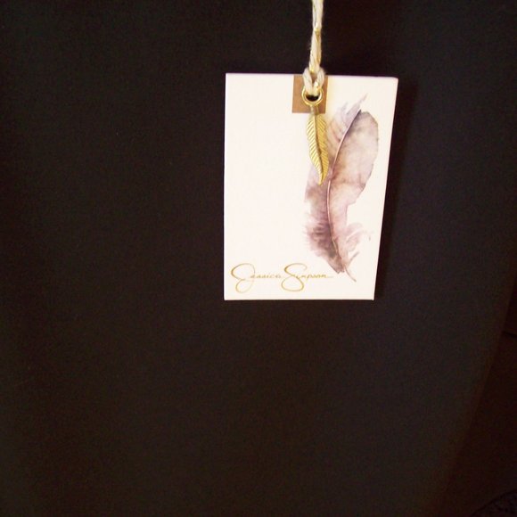 NWT Jessica Simpson Classic Dress Knee - Length  Sleeveless Black  Size 10 - Picture 4 of 8